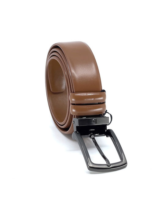 Ανδρική Ζώνη Δερμάτινη Tan Leather