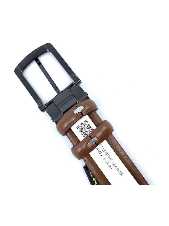 Ανδρική Ζώνη Δερμάτινη Tan Leather