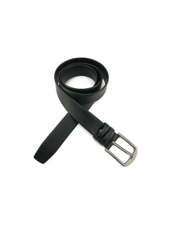 Ustyle Men's Artificial Leather Wide Belt Black