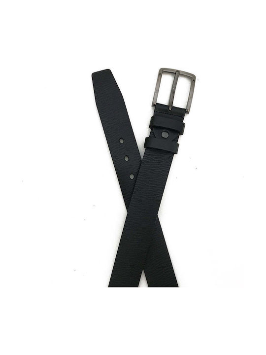 Herren Gürtel Leder Schwarz