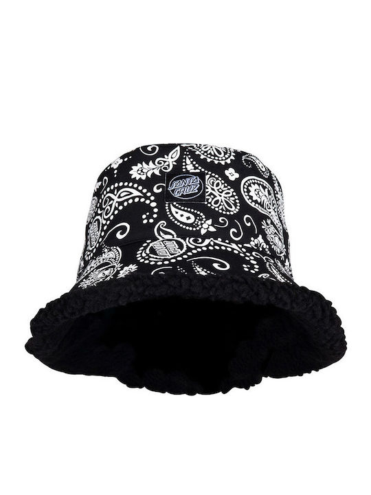 Santa Cruz Screaming Paisley Υφασμάτινo Καπέλο Bucket Μαύρο