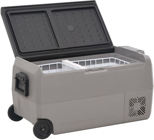 vidaXL Tragbares Kühlschrank 60lt Schwarzes
