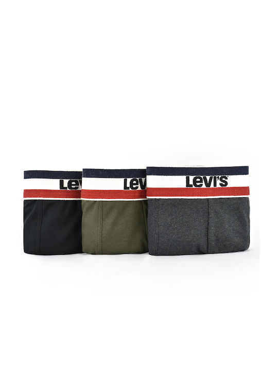 Ανδρικά Μποξεράκια Black/Grey/Olive 3Pack