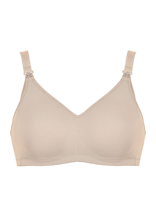 Naturana Maternity & Nursing Sports Bra with Clips Beige