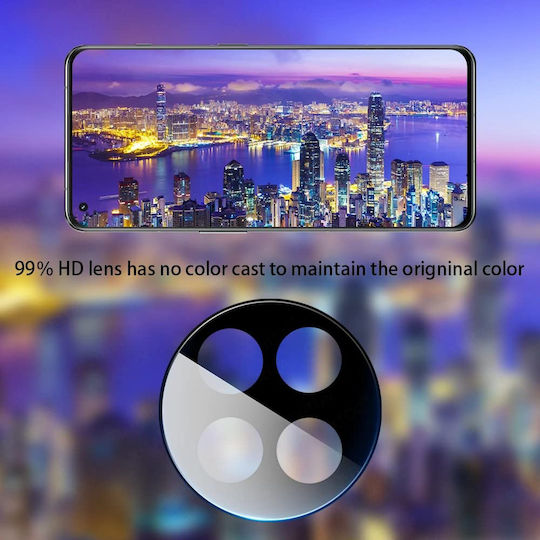 Techsuit Full Προστασία Κάμερας Tempered Glass Μαύρο για το OnePlus 11