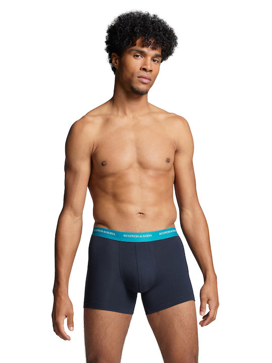 Scotch & Soda Herren Boxershorts Blau 2Packung