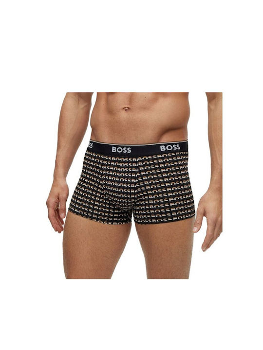 Hugo Boss Men's Boxers Black with Patterns 3Pack