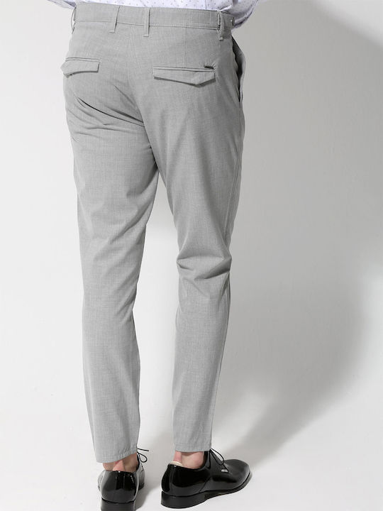 Tresor Gianni Men's Trousers Elastic Gray