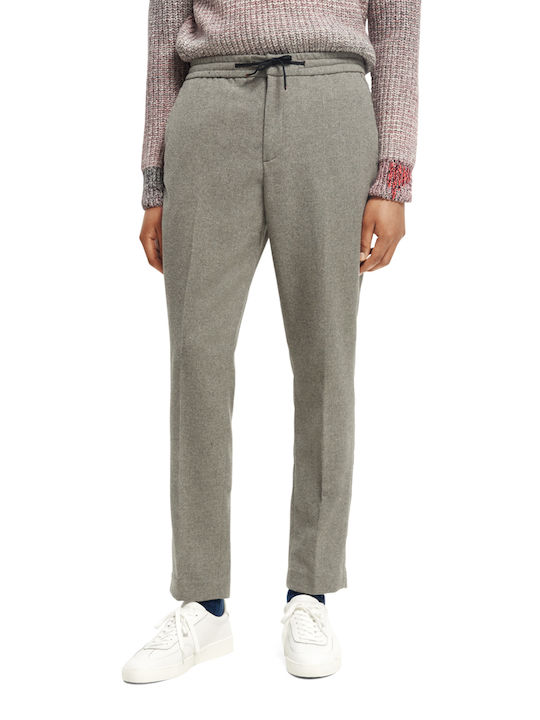 Scotch & Soda Men's Trousers in Straight Line Gray