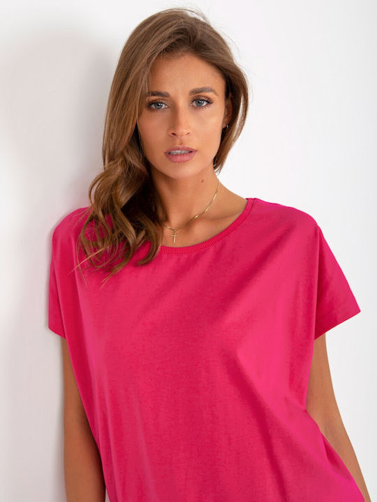 Relevance Femeie Tricou Monocrom Fuchsia