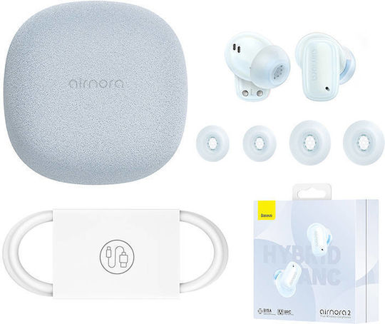 Baseus Air Nora 2 In ear Bluetooth хендсфри Слушалки с Кутийка за Зареждане Син