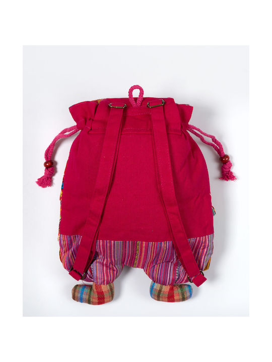 Silk Fashion Κουκουβάγια Kids Bag Backpack Red 28cmx35cmcm
