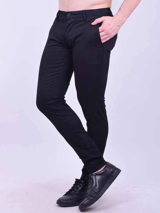 PA542 Παντελόνι Chino Μαύρο