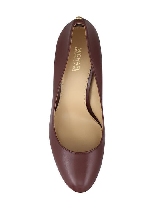 Chantal Leder Pumps Burgundisch