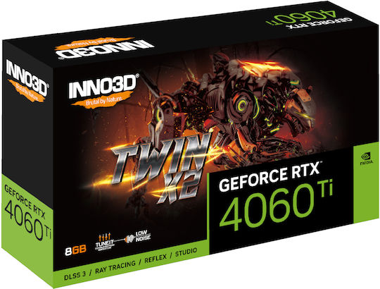 Inno 3D GeForce RTX 4060 Ti 8GB GDDR6 Twin X2 Placă Grafică