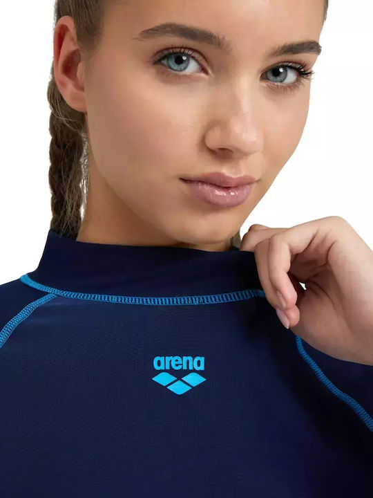 Arena Rash Vest Women's Long Sleeve Sun Protection Shirt Blue