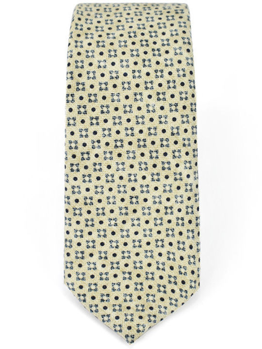 Boss Herren Krawatte Wolle Gestrickt Gedruckt in Beige Farbe
