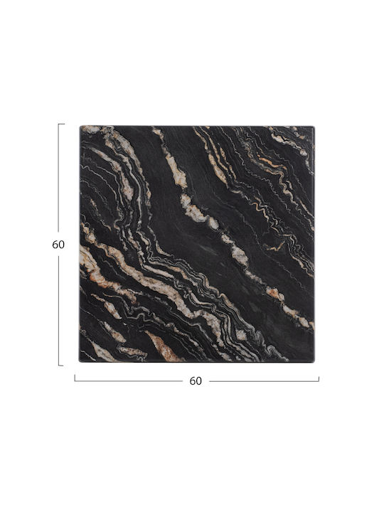Freebox Square Table Surface Werzalit Black Gold 60x60cm FB95229.15 1pcs
