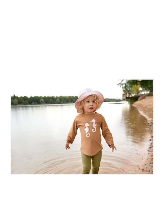 Laessig Seahorse Costum De Baie Pentru Copii Rashguard Cu Mâneci Lungi Maro