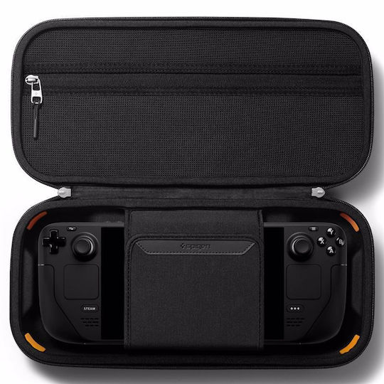 Spigen Rugged Armor Pro Πλαστική Θήκη Προστασίας για Κονσόλα Steam Deck Μαύρη