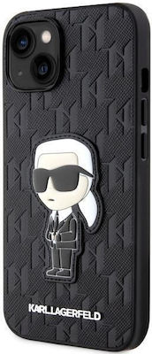 Karl Lagerfeld Monogram Ikonik Plastic / Silicone Back Cover Black (iPhone 14)