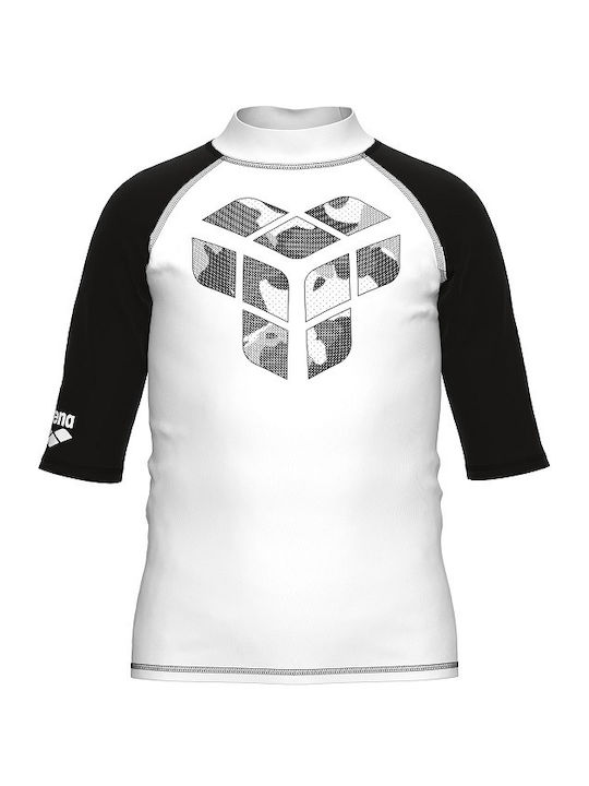 Arena Costum de baie pentru copii Rashguard Albă
