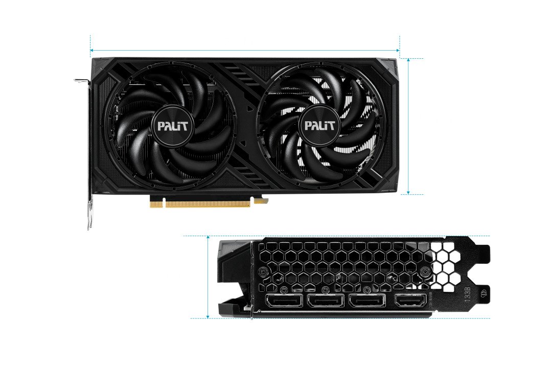 Palit GeForce RTX 4060 Ti 8GB GDDR6 Dual Placă Grafică