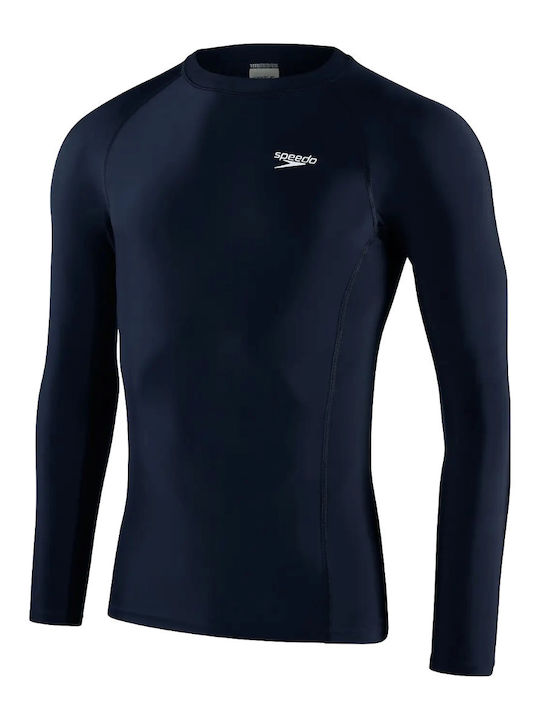 Speedo Essential UPF 40+ Men's Long Sleeve Sun Protection Shirt Blue