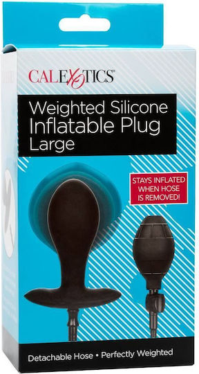 Calexotics Weihted Inflatable Πρωκτική Σφήνα Large Μαύρη 8.25cm