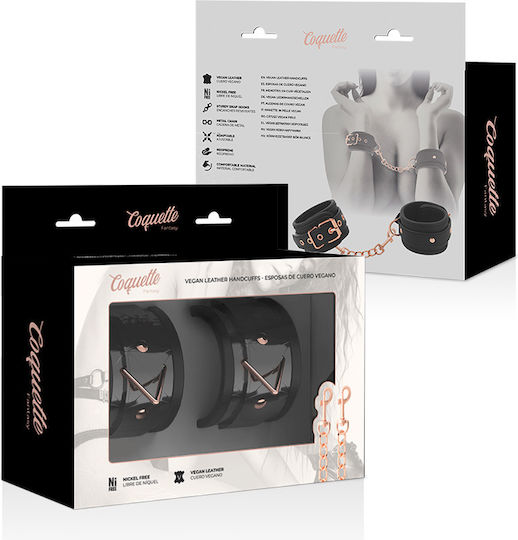 Dream Love Coquette Fantasy BegMe Χειροπέδες Premium Handcuffs σε Μαύρο Χρώμα