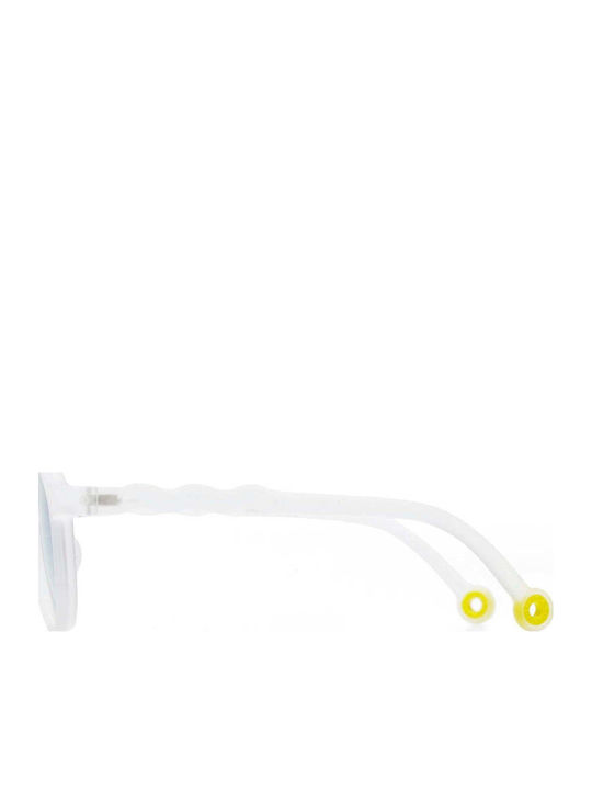 Olivio & Co Oval Οβάλ Παιδικά Γυαλιά Ηλίου με Polarized Φακό Jellyfish White για 3-12 Ετών