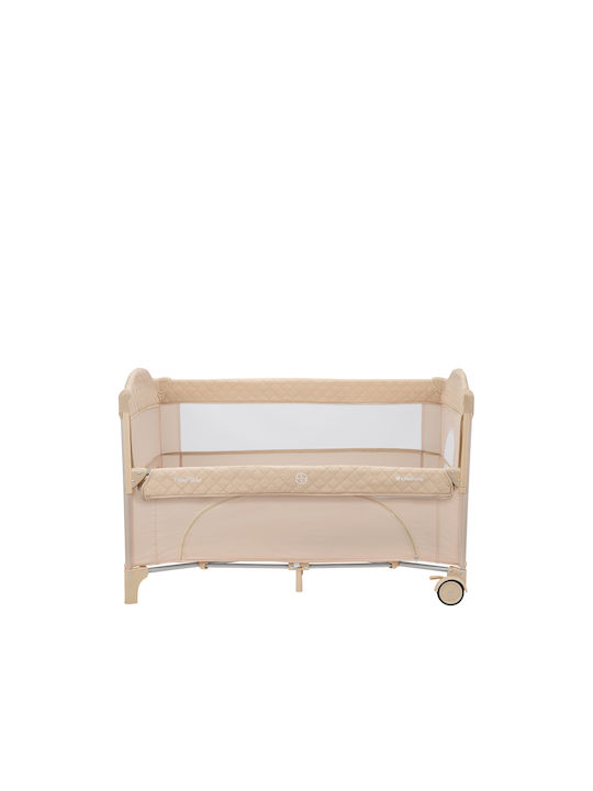 Kikka Boo Milky Way 2023 Playpen 2 Levels with Mattress Beige 125x65cm