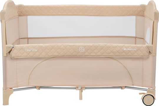 Kikka Boo Milky Way 2023 Playpen 2 Levels with Mattress Beige 125x65cm