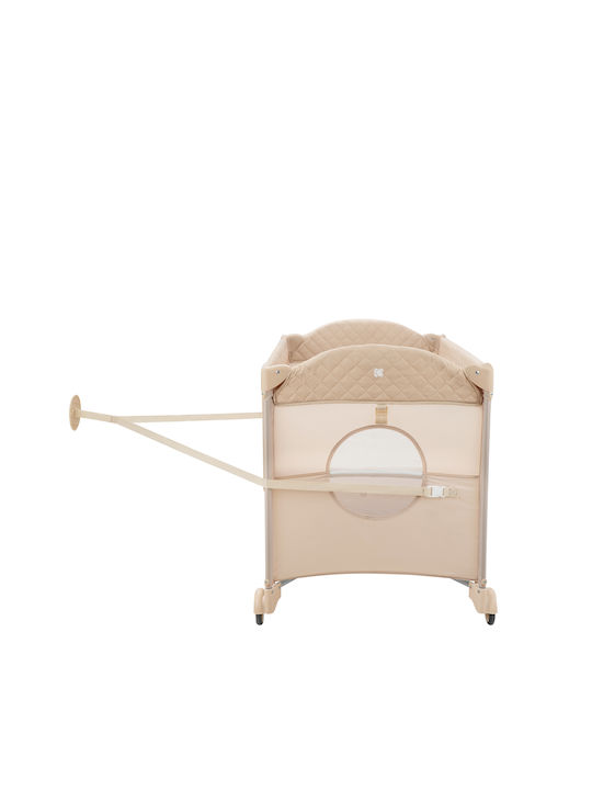 Kikka Boo Milky Way 2023 Playpen 2 Levels with Mattress Beige 125x65cm