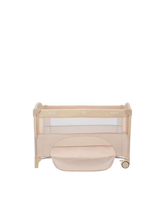 Kikka Boo Milky Way 2023 Playpen 2 Levels with Mattress Beige 125x65cm