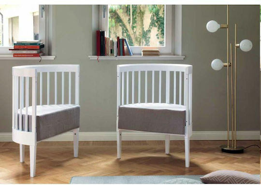 Pali Wiege LAB03 mit Matratze Bianco