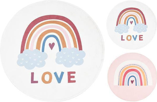 Next Kids Synthetic Rug Love Round 100cm