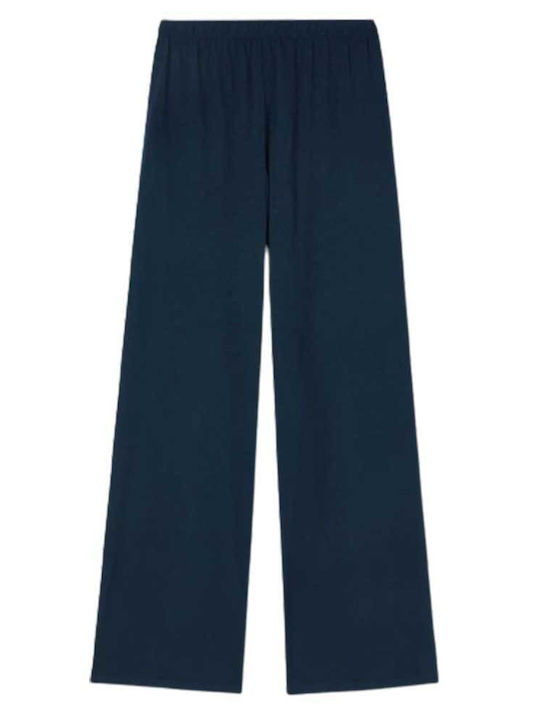 American Vintage Damen-Sweatpants Breit Marineblau