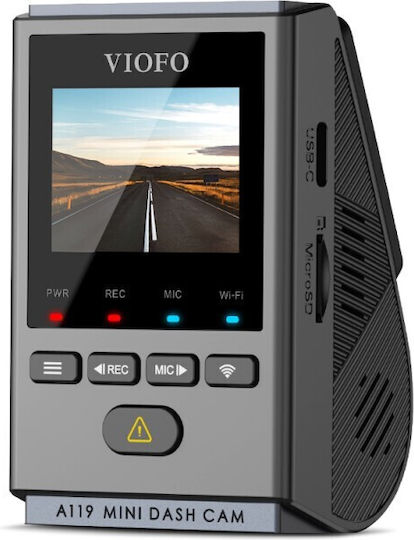 Viofo A119 Mini 2 Κάμερα DVR Αυτοκινήτου 1440P με Οθόνη 1.5" Wi-Fi, GPS