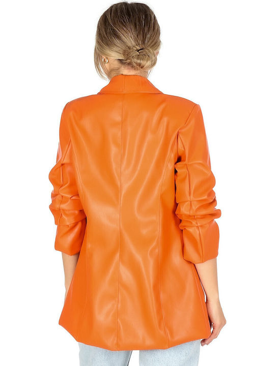 Silia D Women's Leather Blazer