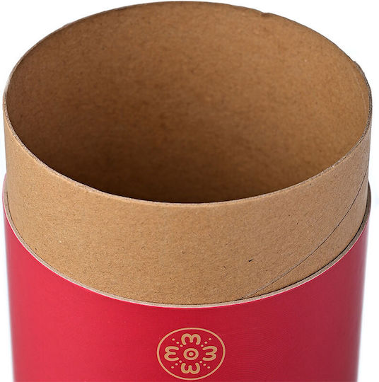 Estia Coffee Mug Save The Aegean Recyclable Glass Thermos Stainless Steel BPA Free 350ml Scarlet Red with Straw