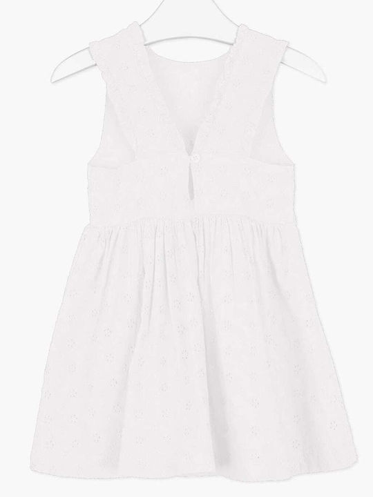 Losan Kids Dress Sleeveless White