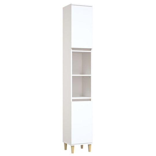vidaXL 819788 Στήλη Μπάνιου Τοίχου 30x30x190cm Λευκή