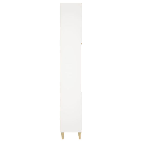 vidaXL Στήλη Μπάνιου Τοίχου Μ30xΒ30xΥ190cm Λευκή