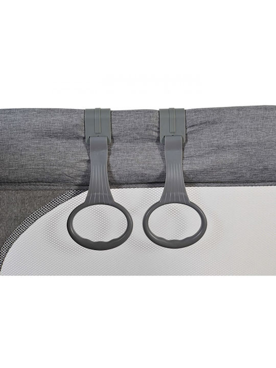 Cangaroo Skyglow Playpen with Mattress Gray 125x62cm