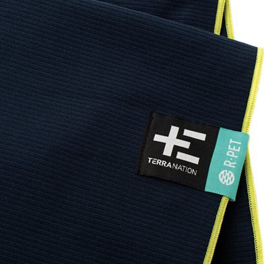 Terra Nation MiriMoe Πετσέτα Microfiber Σώματος 200gr/m² Αντιβακτηριδιακή Μπλε 160x80εκ.
