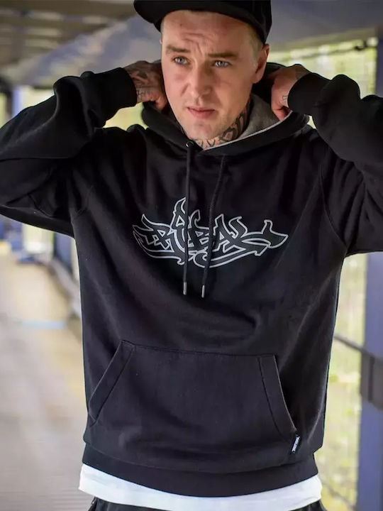 TRIBAL CLASSIC LOGO HOODIE BLACK Tribal black TR2010-005