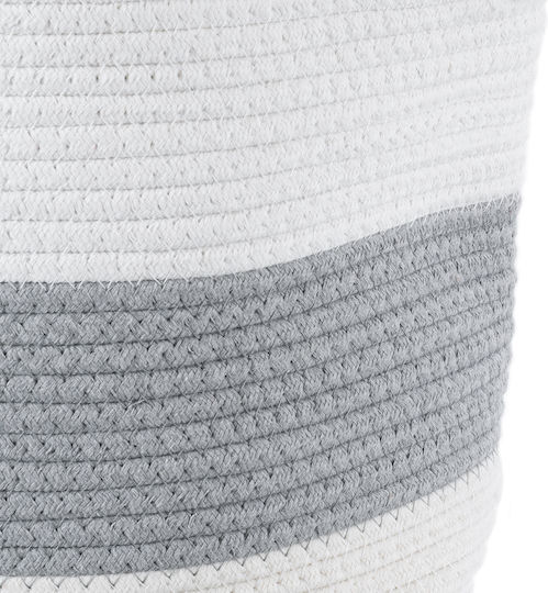 GloboStar Kefalonia Planter Wicker Gray with Stand 30x30x30cm.