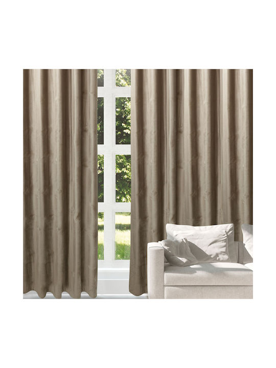 Das Home Vorhang mit Grommet 2227 Beige 140x270cm