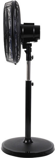 Telemax Pedestal Fan 90W 45cm Diameter With Remote Control Black